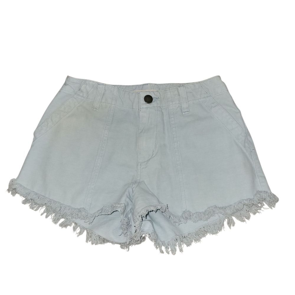 Rip Curl Light Blue Frayed Jean Shorts